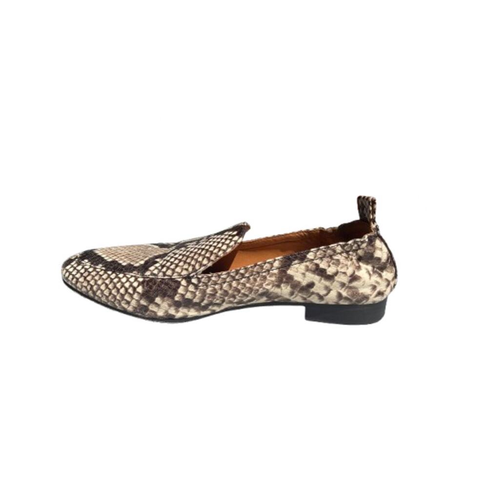 Tory Burch Kira Women's Snake Embossed Elastic Travel Loafer Size 8 M - Medium